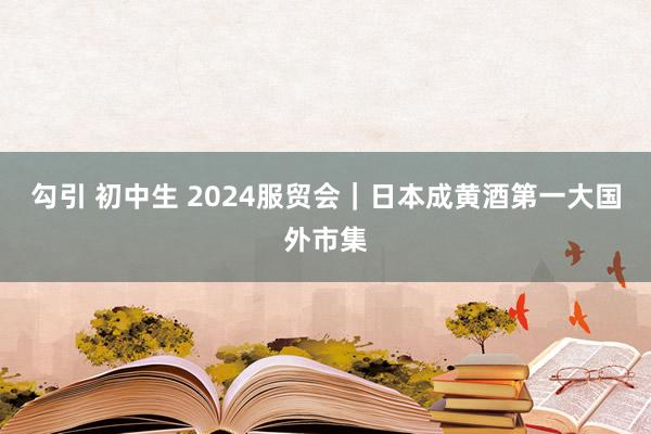 勾引 初中生 2024服贸会｜日本成黄酒第一大国外市集