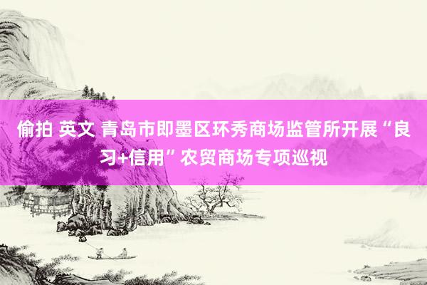 偷拍 英文 青岛市即墨区环秀商场监管所开展“良习+信用”农贸商场专项巡视