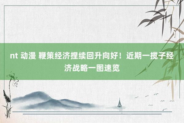 nt 动漫 鞭策经济捏续回升向好！近期一揽子经济战略一图速览