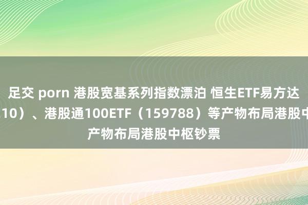 足交 porn 港股宽基系列指数漂泊 恒生ETF易方达（513210）、港股通100ETF（159788）等产物布局港股中枢钞票