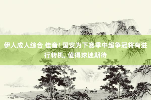 伊人成人综合 佳音! 国安为下赛季中超争冠将有进行转机， 值得球迷期待